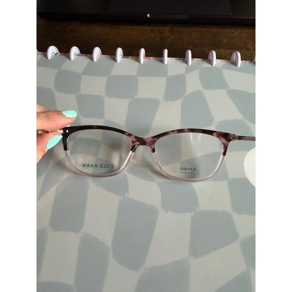 Cole Haan CH5039 651 Blush Tortoise Cat Eye‎ Eyeglasses Frames 53-16-140 Case